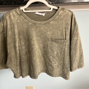 Cropped Oversized T shirt